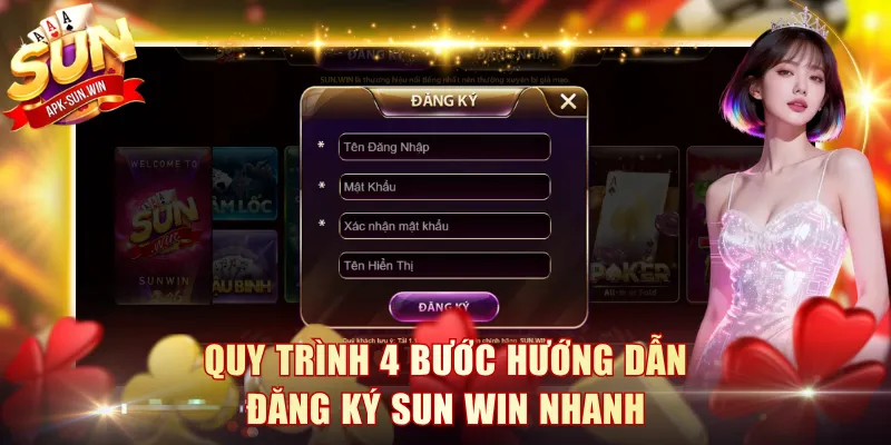 Quy trình 4 bước hướng dẫn đăng ký Sun Win nhanh
