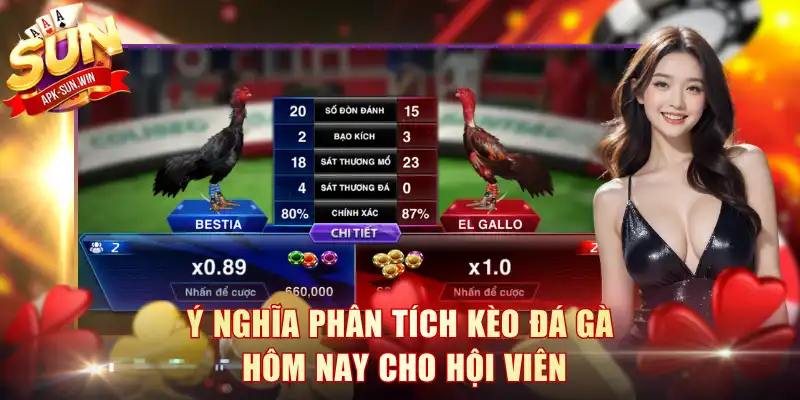 Ý nghĩa phân tích kèo đá gà hôm nay cho hội viên