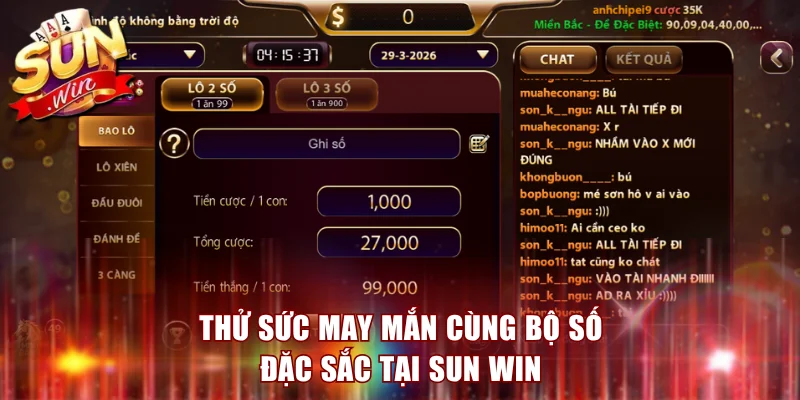 Sun Win – Nhà Cái Game Bài, Nổ Hũ, Đổi Thưởng Online 2026 12 Thử sức may mắn cùng bộ số đặc sắc tại Sun Win